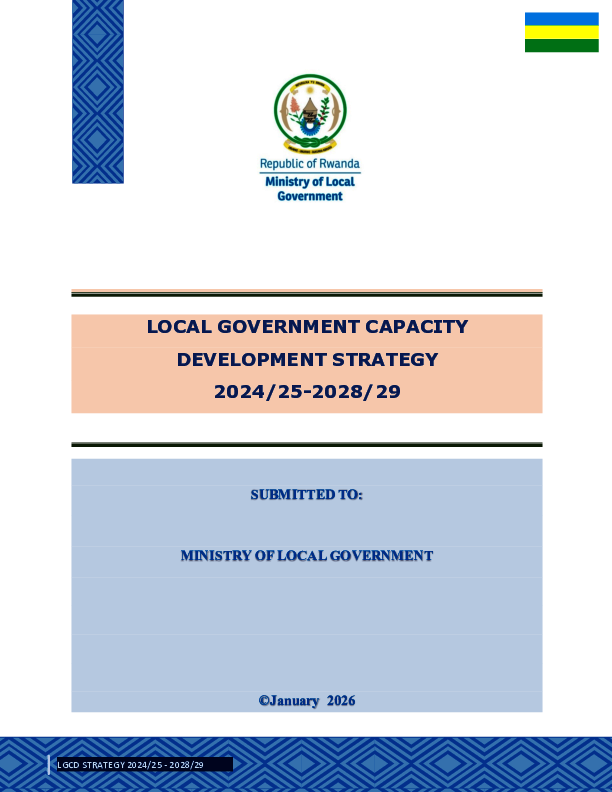 Local Government Capacity Development Strategy  2024/25-2028/2029
